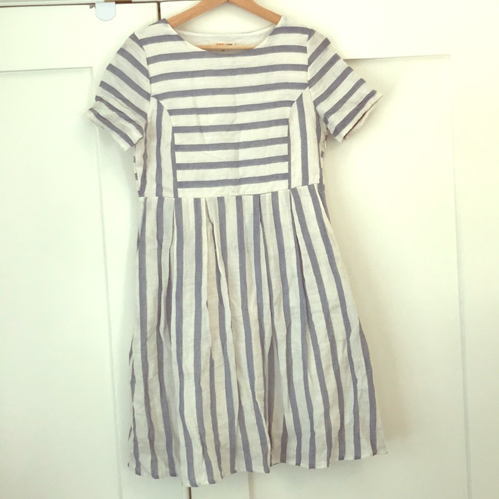Anthropologie Orange Creek Blue Striped Dress M
